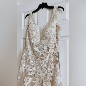 White & Ivory Lace Wedding Dress